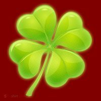 Cute St Patricks Day Lucky Glowing Shamrock Clover Mousepad thumb 1