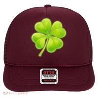 Cute St Patricks Day Lucky Glowing Shamrock Clover Hat thumb 0