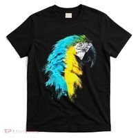 Colourful Scarlet Red Macaw Parrot Bird Painting Of Watercolour T-Shirt thumb 0