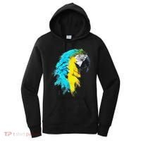 Colourful Scarlet Red Macaw Parrot Bird Painting Of Watercolour Women's Hoodie thumb 0