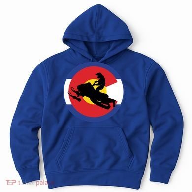Colorado Snowmobile Rider Snowmobiling In Colorado Gift Hoodie