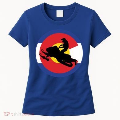 Colorado Snowmobile Rider Snowmobiling In Colorado Gift Women's T-Shirt