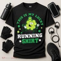 Cute Shamrock Running St Patricks Day Lucky Running Team Cooling Performance Crew T-Shirt thumb 3