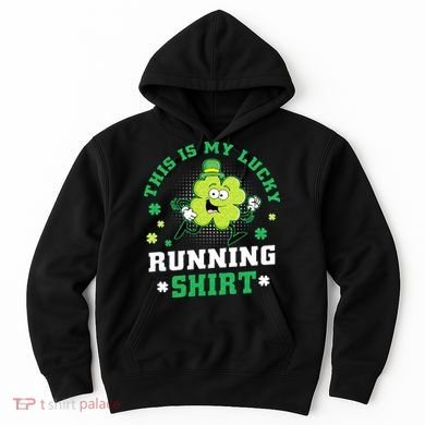 Cute Shamrock Running St Patricks Day Lucky Running Team Hoodie