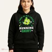 Cute Shamrock Running St Patricks Day Lucky Running Team Hoodie thumb 5