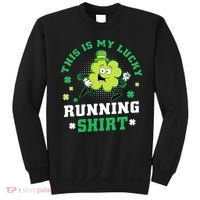 Cute Shamrock Running St Patricks Day Lucky Running Team Sweatshirt thumb 0