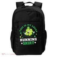 Cute Shamrock Running St Patricks Day Lucky Running Team Backpack thumb 0