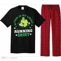 Cute Shamrock Running St Patricks Day Lucky Running Team Pajama Set thumb 0