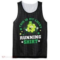 Cute Shamrock Running St Patricks Day Lucky Running Team Mesh Reversible Basketball Jersey Tank thumb 0