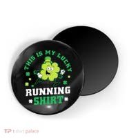 Cute Shamrock Running St Patricks Day Lucky Running Team Magnet thumb 0