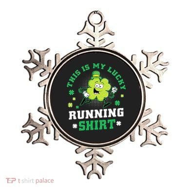Cute Shamrock Running St Patricks Day Lucky Running Team Ornament