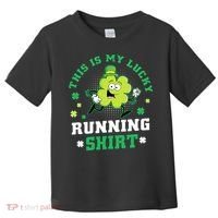 Cute Shamrock Running St Patricks Day Lucky Running Team Toddler T-Shirt thumb 0