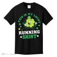 Cute Shamrock Running St Patricks Day Lucky Running Team Kids T-Shirt thumb 0