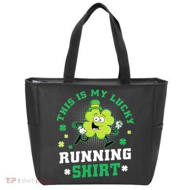 Cute Shamrock Running St Patricks Day Lucky Running Team Tote Bag