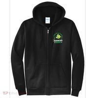 Cute Shamrock Running St Patricks Day Lucky Running Team Full Zip Hoodie thumb 0