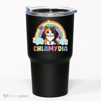 Chlamydia Survivor Rainbow Funny Humor Cat Specific Meme Tumbler