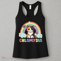 Chlamydia Survivor Rainbow Funny Humor Cat Specific Meme Women's Tank Top thumb 3