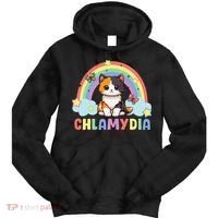 Chlamydia Survivor Rainbow Funny Humor Cat Specific Meme Tie Dye Hoodie thumb 0