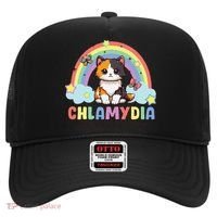 Chlamydia Survivor Rainbow Funny Humor Cat Specific Meme Hat thumb 0