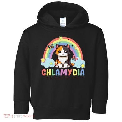 Chlamydia Survivor Rainbow Funny Humor Cat Specific Meme Toddler Hoodie