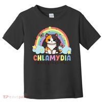 Chlamydia Survivor Rainbow Funny Humor Cat Specific Meme Toddler T-Shirt thumb 0