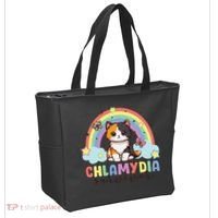 Chlamydia Survivor Rainbow Funny Humor Cat Specific Meme Tote Bag thumb 2