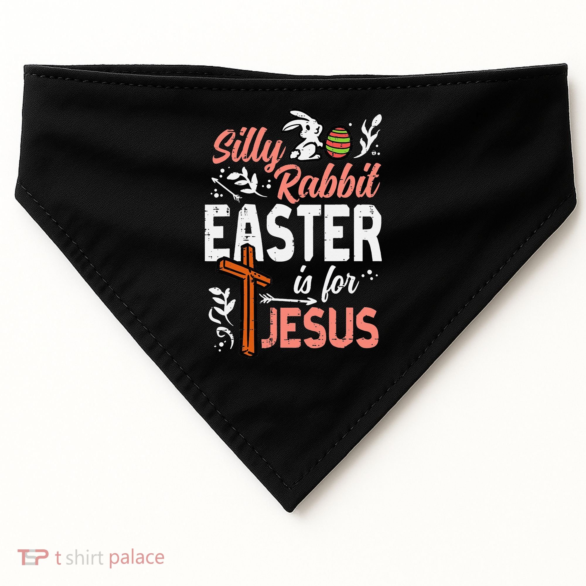 Christian Silly Rabbit Easter For Jesus USA-Made Doggie Bandana