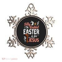 Christian Silly Rabbit Easter For Jesus Ornament thumb 0