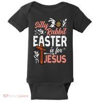 Christian Silly Rabbit Easter For Jesus Baby Bodysuit thumb 0