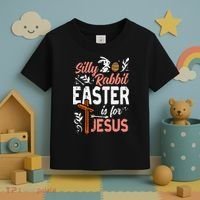 Christian Silly Rabbit Easter For Jesus Toddler T-Shirt thumb 3