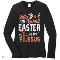 Christian Silly Rabbit Easter For Jesus Women's Long Sleeve Shirt thumb 0