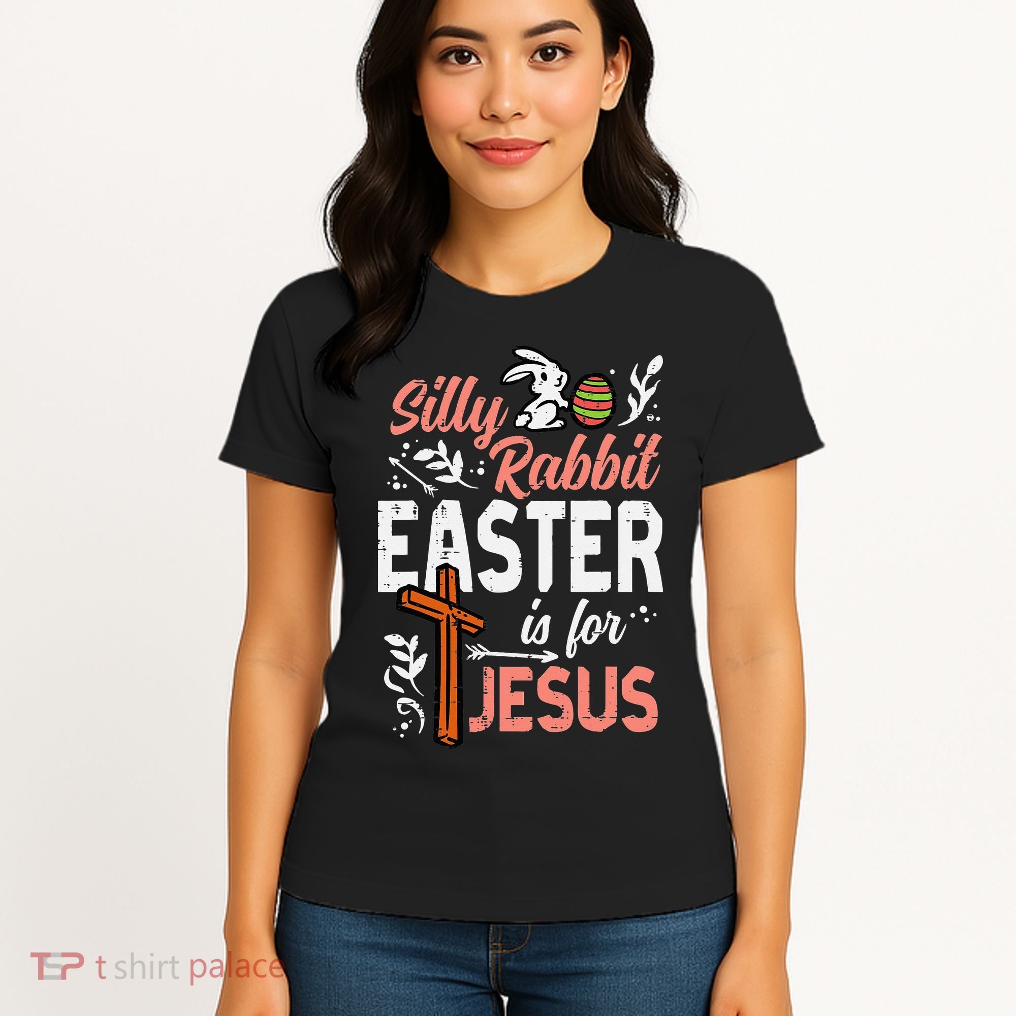 Christian Silly Rabbit Easter For Jesus Women's T-Shirt