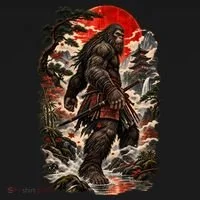 CRIMSON SUN RONIN – BIGFOOT SAMURAI Toddler Hoodie thumb 2