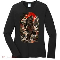 CRIMSON SUN RONIN – BIGFOOT SAMURAI Women's Long Sleeve Shirt thumb 0