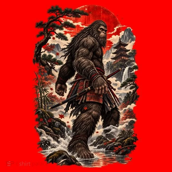 CRIMSON SUN RONIN – BIGFOOT SAMURAI Santa Hat