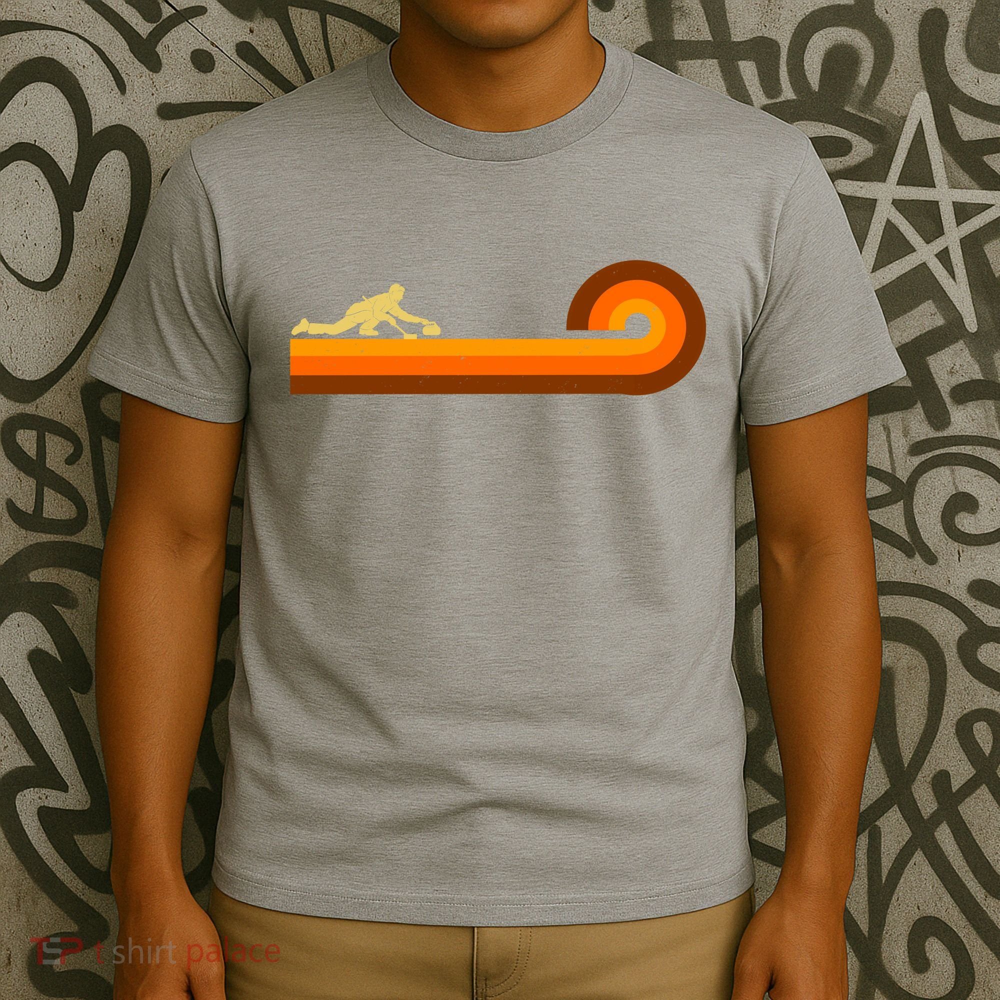 Curl Sport Retro Vintage Sunset T-Shirt