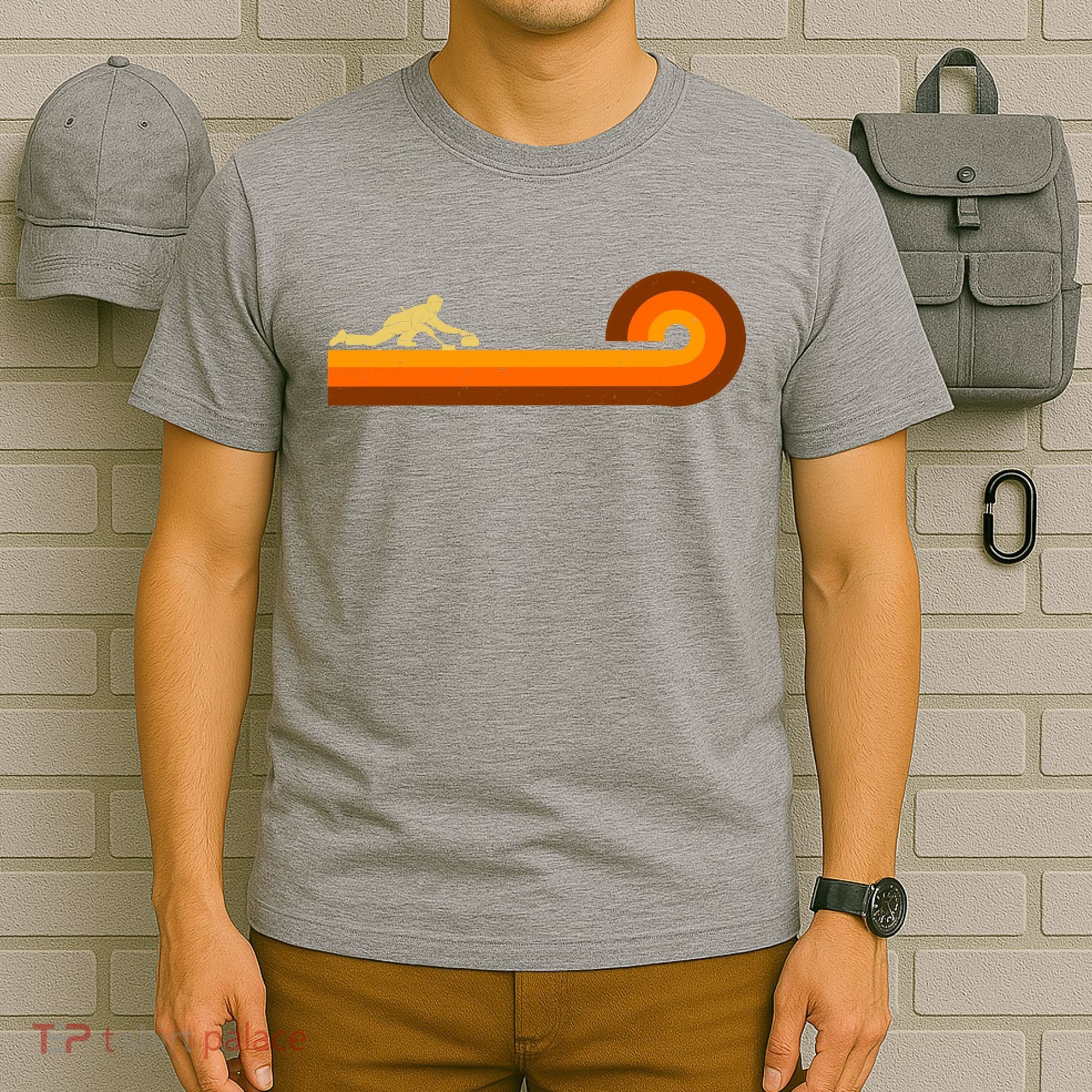 Curl Sport Retro Vintage Sunset T-Shirt
