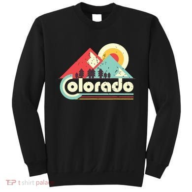 Colorado State Retro Vintage Distressed Flag Sweatshirt