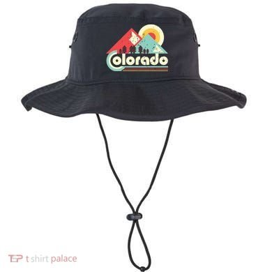 Colorado State Retro Vintage Distressed Flag Bucket Hat