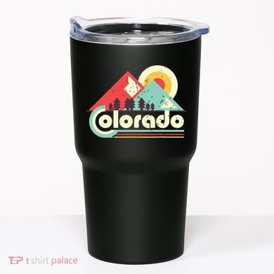 Colorado State Retro Vintage Distressed Flag Tumbler