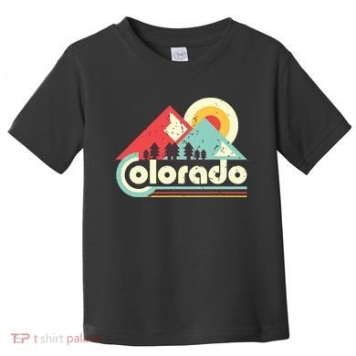 Colorado State Retro Vintage Distressed Flag Toddler T-Shirt