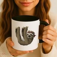 Cute Sloth - Retro Sloths Coffee Mug thumb 3
