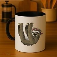 Cute Sloth - Retro Sloths Coffee Mug thumb 4
