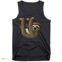 Cute Sloth - Retro Sloths Tank Top thumb 0