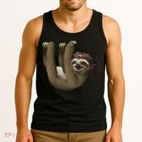 Cute Sloth - Retro Sloths Tank Top thumb 3