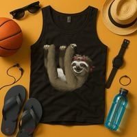Cute Sloth - Retro Sloths Tank Top thumb 4