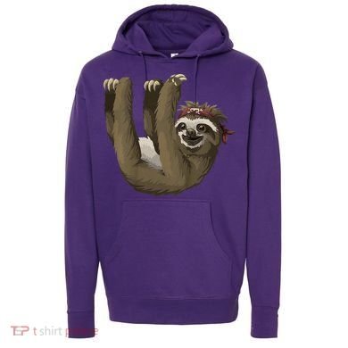 Cute Sloth - Retro Sloths Hoodie