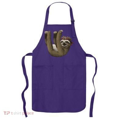 Cute Sloth - Retro Sloths Apron