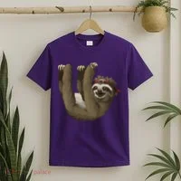 Cute Sloth - Retro Sloths T-Shirt thumb 2