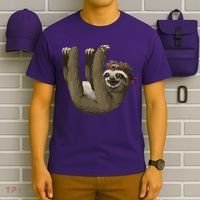 Cute Sloth - Retro Sloths T-Shirt thumb 6